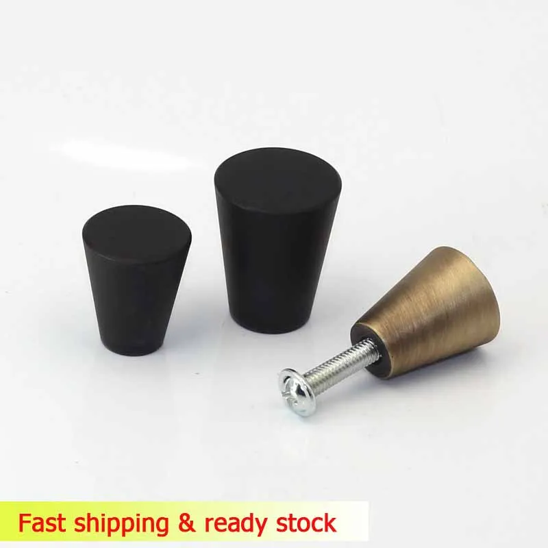 

2Pieces/Lot Gold Copper Round Small Handle Drawer Cabinets Handles
