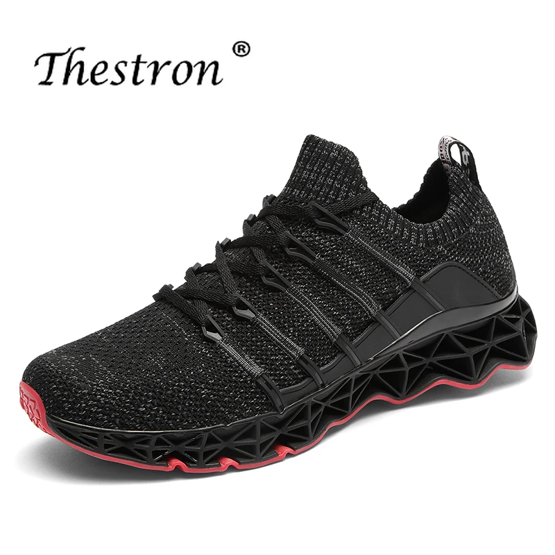 

Men Running Shoes Height Increasing Summer Breathable Sneakers Big Size Ifrich 2019 Sport Trainers Elastic Sole Athletic Shoes