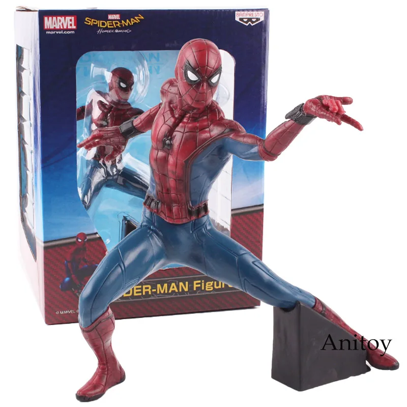

Marvel Spiderman Figure Spider Man Homecoming PVC Action Figure Collectible Model Toy 19cm KT4787