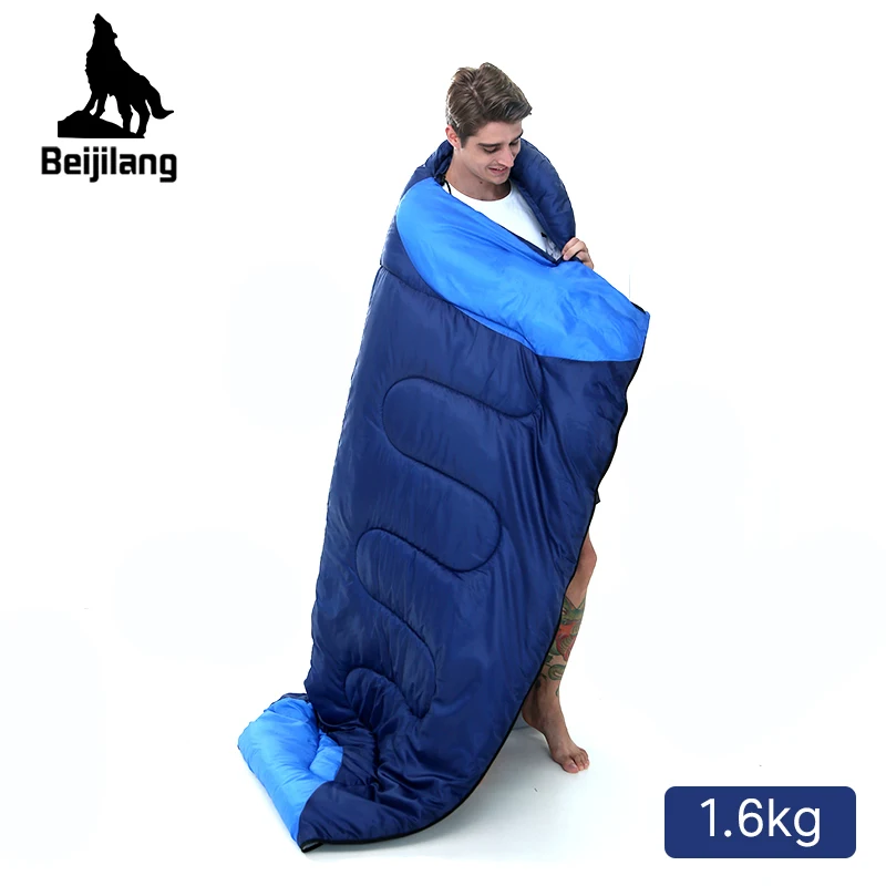 1.6kg High Quality Waterproof Splicing Double Couples Sleeping Bag Hands Can Be Stretched Out Sleeping Bed For Outdoor Camping 1.6kg High Quality Waterproof Splicing Double Couples Sleeping Bag Hands Can Be Stretched Out Sleeping Bed For Outdoor Camping