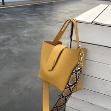 Bolso Casual de piel sintética, bolsos de mano para mujer, bandolera a la moda, Bolso bandolera de gran capacidad, bolsas compuestas 2019