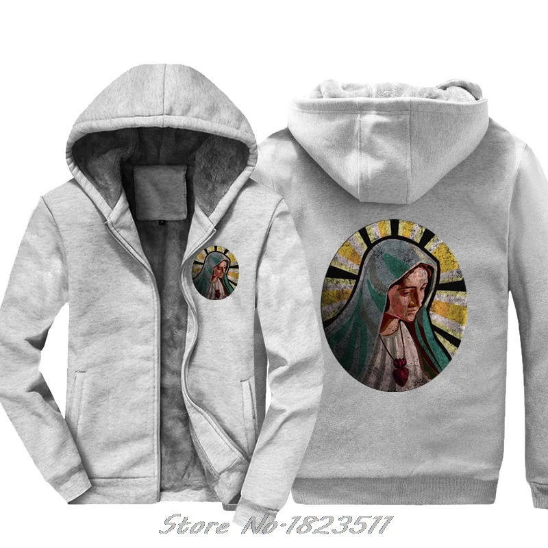 

New Sweatshirts Unisex Funny Basic Models Holy Mary hoodie Maria Mother Bloody Christ Jesus Religion Ave Church Holy Jacket
