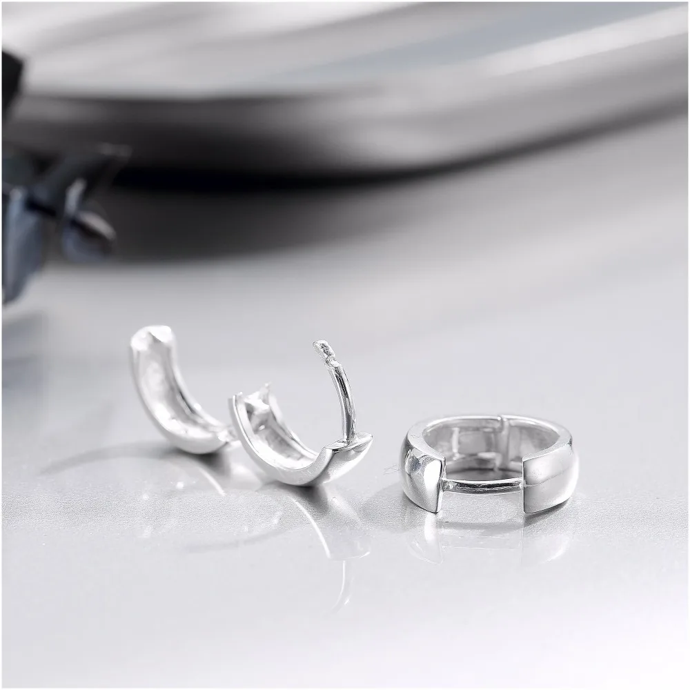 Fashion Simple Brincos Hoop Earring for Women Vintage Jewelry Pendientes Bijoux Femme 925 Sterling Silver Fine Earring (5)