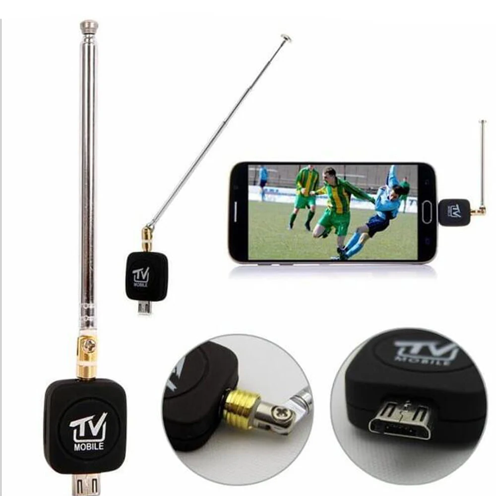 Микро USB DVB T тюнер Мини ТВ приемник/антенна THD цифровой мобильный HDTV спутниковый