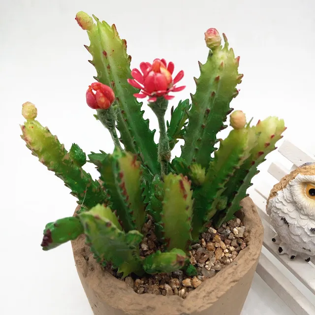 7pcs cactus flower succulents plants diy accessories artificial