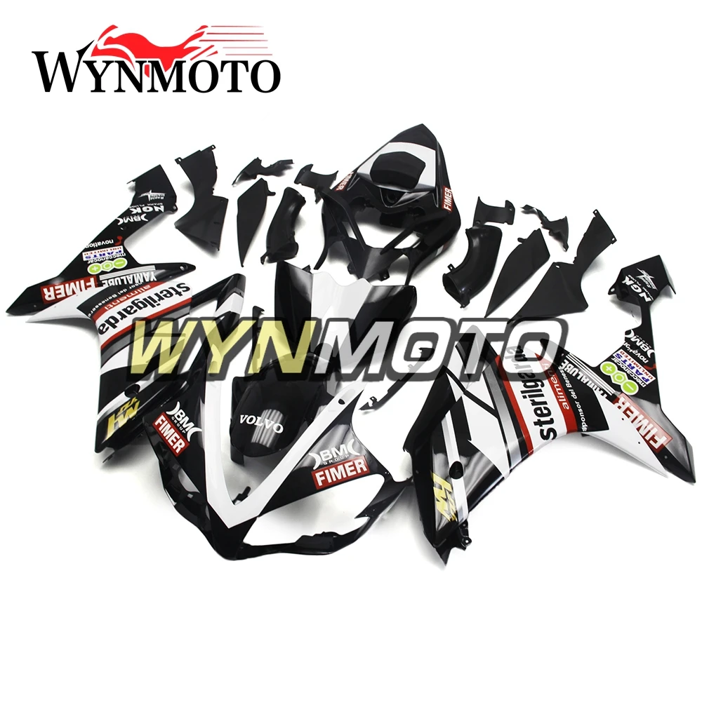 

Complete Fairings Kit For Yamaha YZF1000 2007-2008 R1 Year 07 08 Injection ABS Plastics White Blcak Bodywork Motorcycle Panels