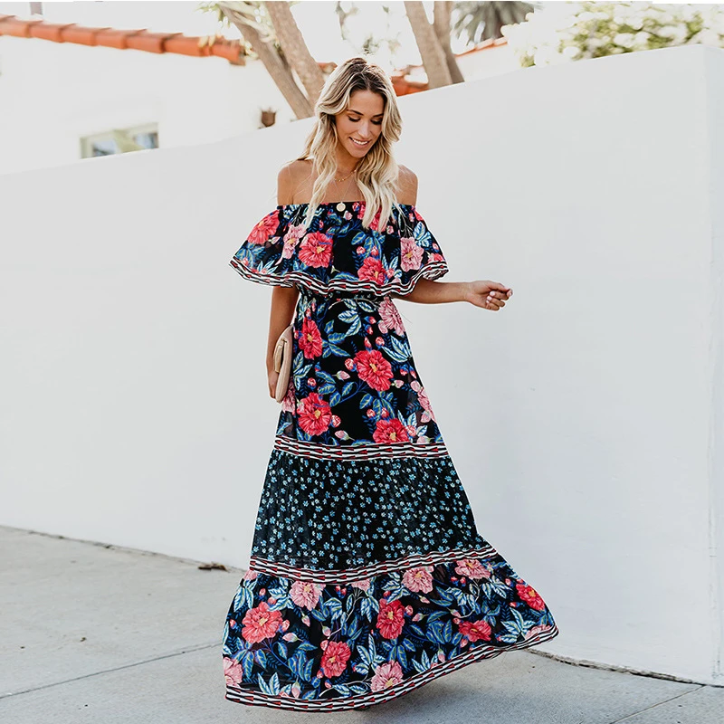 beach wear floral dresses
