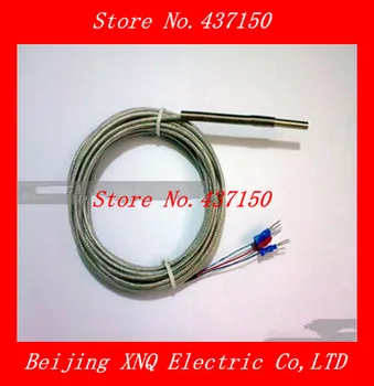 

Class A Pt100 RTD probe type temperature probe temperature sensor waterproof PTFE waterproof three-core 1m cable