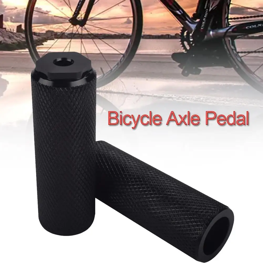 1 Pair BMX Mountain Bike Bicycle Axle Pedal Alloy Foot Stunt Pegs Cylinder