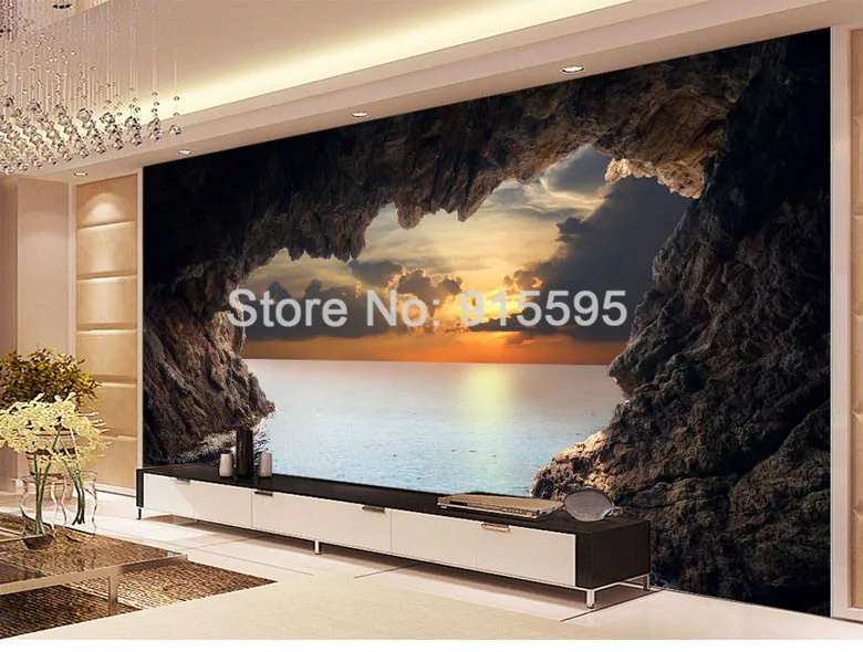 papel de parede foto personalizada mural em fundo moderno para sala de arte na parede