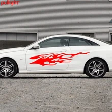 Autocollants latéraux graphiques pour voiture de course, 1 paire