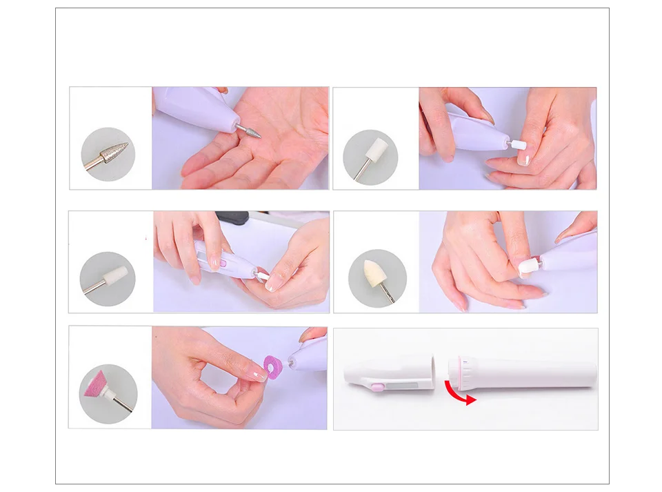 Cocute профессиональный дизайн ногтей шлифовальная полировальная машинка для ногтей инструмент для красоты маникюра DIY подарки уход за лаком