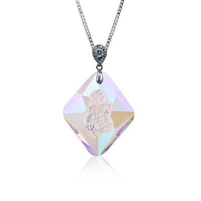 Кристалл Камень Алмазное ожерелье подвески для женщин для ювелирных изделий Аксессуары для изготовления кристаллов Подвески из блестящего стекла декоративные кристаллы - Цвет: Ghost Light