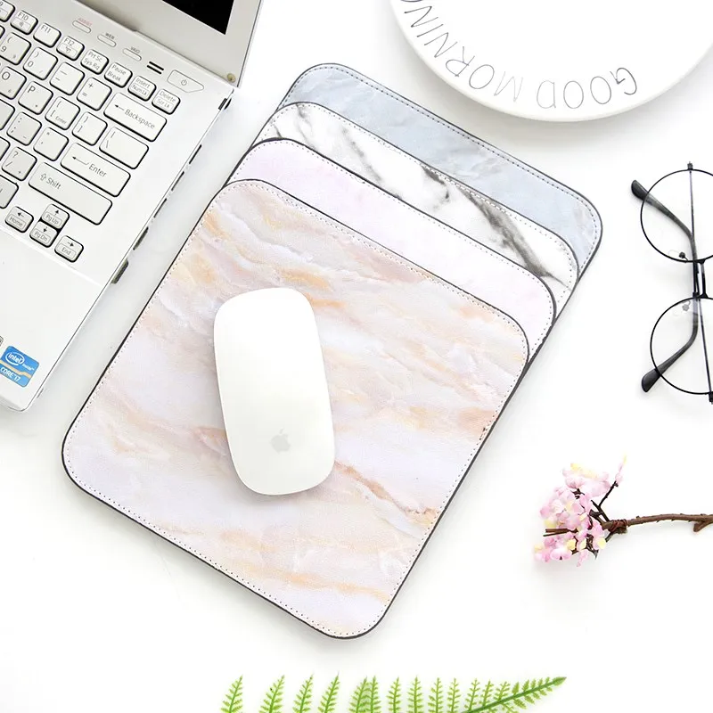 XGZ Marble Pattern Fashion Mouse Pad Gaming Mouse Accessories Office Desk Pad Mat for Laptop Gamer Gear Small Mousepad D.va