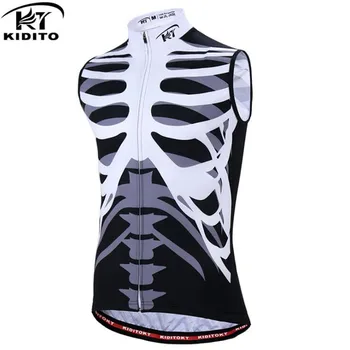 

KIDITOKT Cycling jersey Quick-drying Sleeveless Cycling Breathable Men's Running Sports Tops Bike Road Ropa Ciclismo Jersey