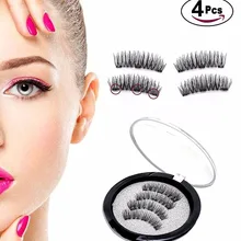 Магнитные ресницы с 3 магнитами, ручная работа, без клея, натуральные, мягкие, многоразовые, 3D накладные ресницы для макияжа