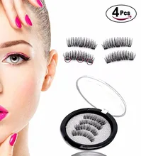 Cils magnétiques 3 aimants Faux Cils, sans colle maquillage Cils magnétiques naturels, Faux Cils magnétique, Pestañas magnéticas