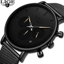 LIGE Watch Women And Men Watches Top Brand Luxury Famous Dress Fashion Watches Unisex Ultra Thin Wristwatch Relojes Para Hombre LIGE Watch Women And Men Watches Top Brand Luxury Famous Dress Fashion Watches Unisex Ultra Thin Wristwatch Relojes Para Hombre