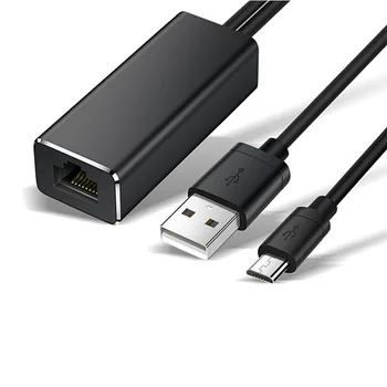 

Micro USB2.0 To RJ45 Ethernet Adapter 10/100 Mbps Network Card For Fire TV Stick Google Home Mini/Chromecast Ultra