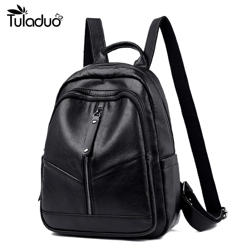 woman back packs