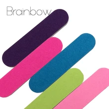 Brainbow 5pcs/Lot Mini Nail Art Sanding Salon Buffer Nail Files Sandpaper Manicure Polisher Manicure Pedicure Nail Glitter Tools