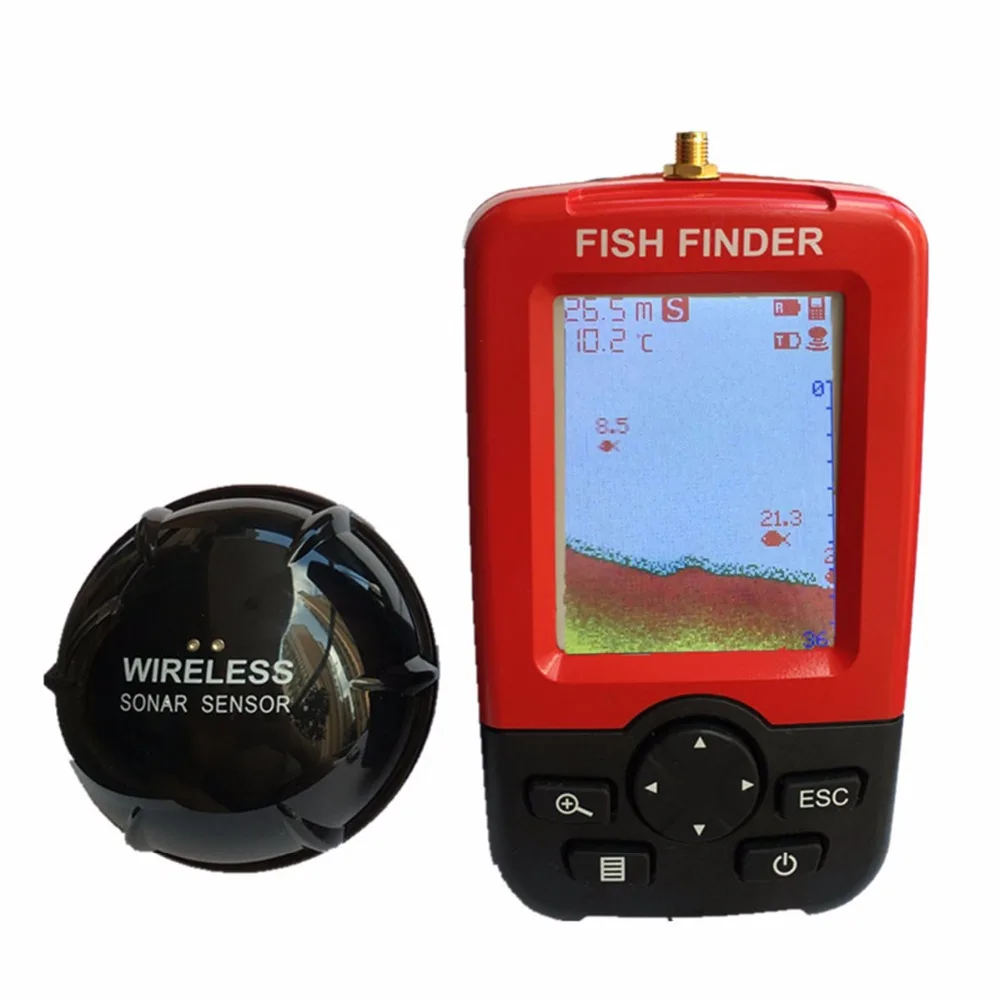 

FZCSPEED Fish finder Upgrade Wireless Fishfinder Sensor Rechargeable Waterpoof Wireless Fishfinder Sensor 125KHZ River Lake Sea