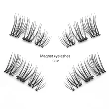 Genailish магнитные ресницы ручной работы накладные ресницы 3D/6D магнит ресницы удобные натуральные с коробками для макияжа-CT