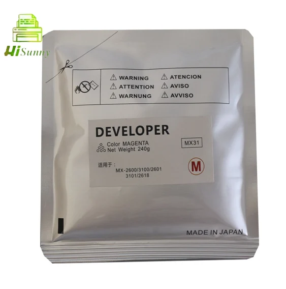 $29.99:pcs $99.99usd:set 4 x 240g:bag MX-31 Iron Powder Developer For Sharp MX-2600N 3100N 2601N 3101N 2618N -4