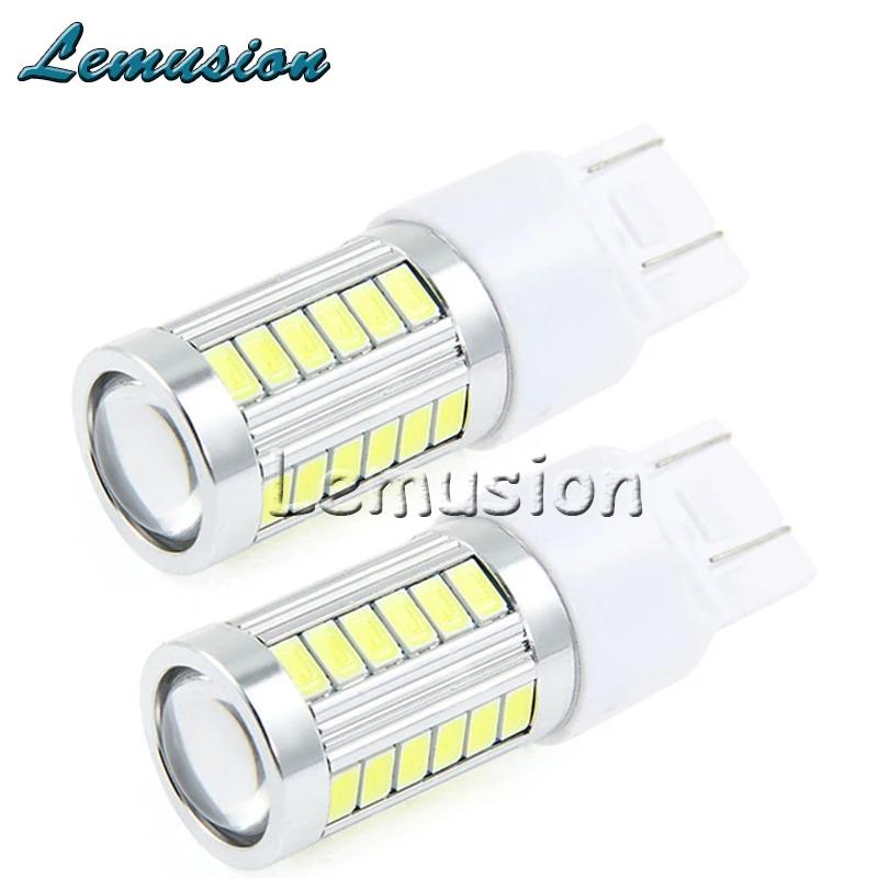 2 шт Автомобильный светодиодный T20 W21W 7440 WY21W 33 5630 5730 SMD Автомобильная резервная