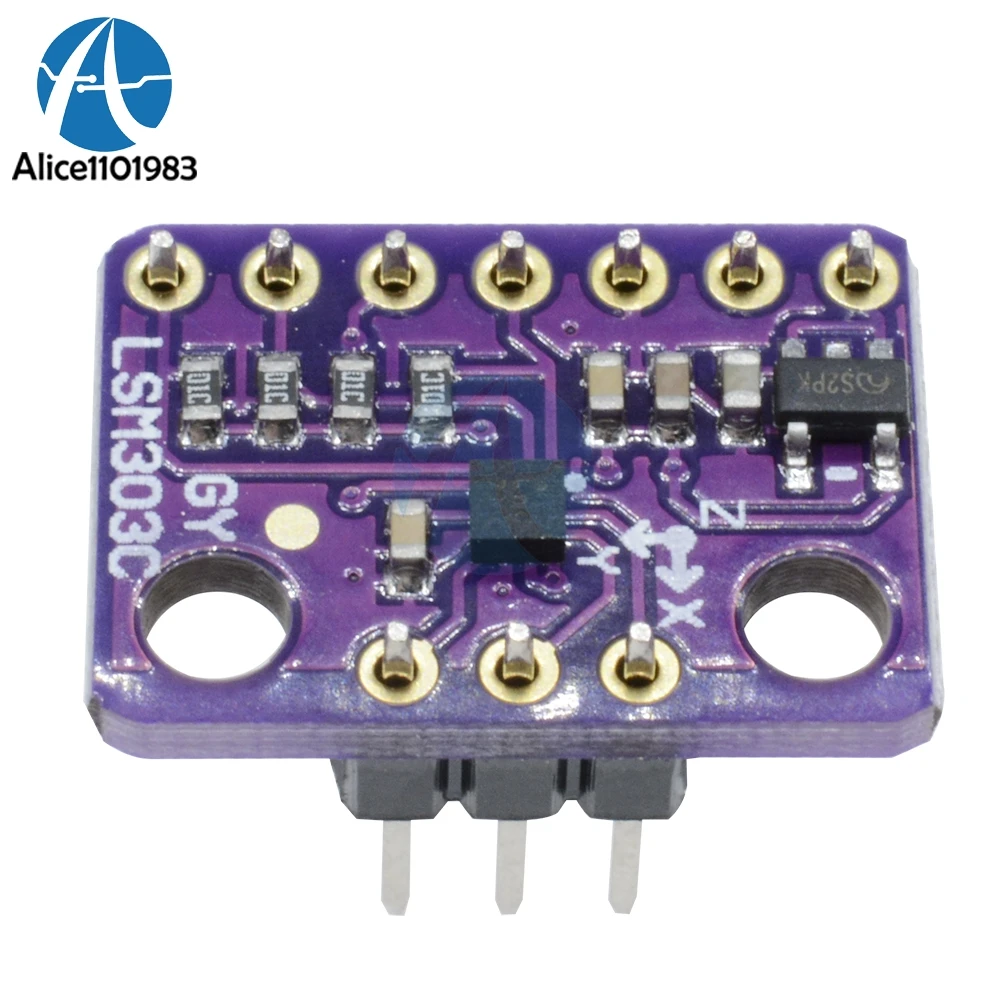 3-Axis LSM303C LIS3MDL 6DOF Magnetometer Accelerometer Magnetic Sensor Module