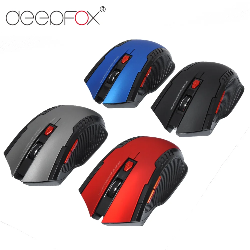 Deepfox 2,4 ГГц Беспроводная 6D игровая мышь 6 клавиш USB приемник Pro геймер Мыши для ПК Ноутбук Настольная профессиональная компьютерная мышь