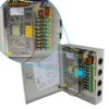 CCTV Power Supply Box, 9 Port Channel 15A 180W Distribution Metal Fuse AC 110 -240V to DC 12V for Surveillance Camera ► Photo 2/3