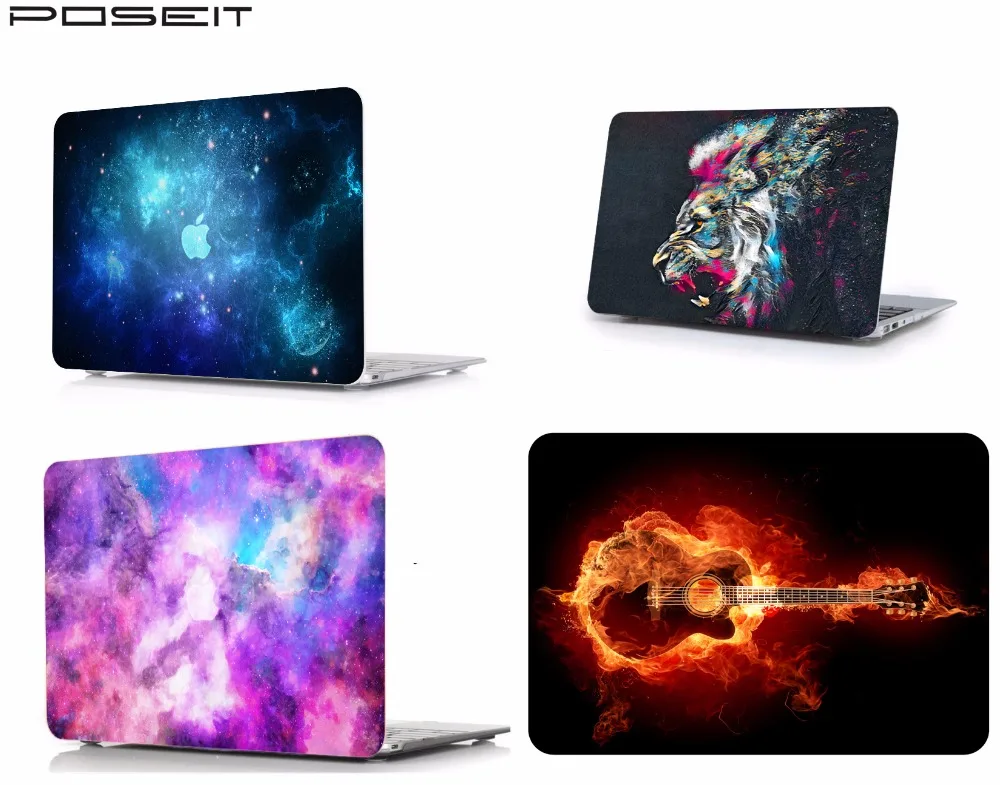 

Print Pattern Protective Hard Shell Case Keyboard Cover Skin Set For Fit 11 12 13 15"Apple Macbook Air Pro Retina Touch Bar SD