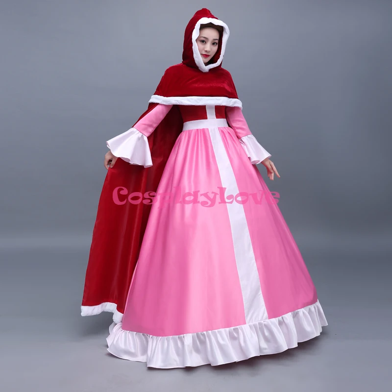 CosplayLove Movie Beauty and The Beast Custom-made Pink Belle Cosplay Dress Princess Cosplay Costume For Kid Adult Women (10)