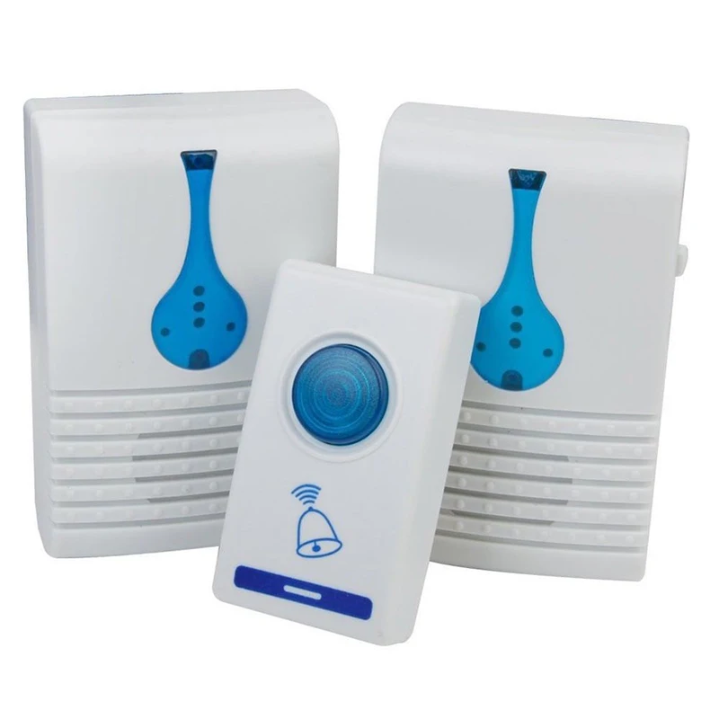 

Durable Creative High Quality LED Indicator 100M Range Home Security Hot Gate Alarm Door Bell Wireless Doorbell 32 Tune Songs Ch