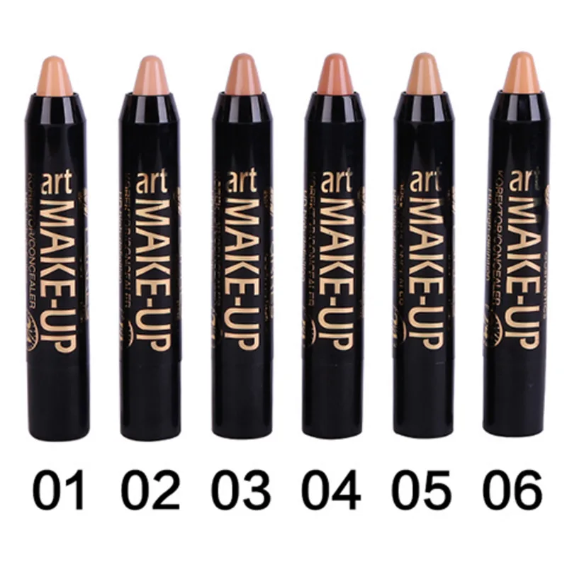 

FaRRES Perfect Concealer Stick Moisturizer Brighten Face Foundation Pen Natural Full Cover Smooth Contour Concealer Makeup AM051