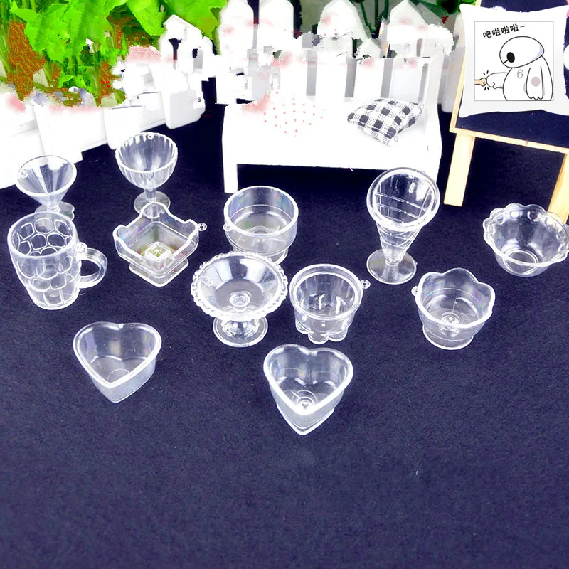 

High simulation Mini transparent cup 14 cup essential Siwan sundae style new special offer promotions