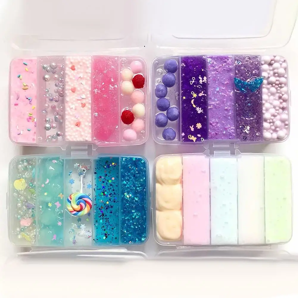 

LeadingStar DIY Fun Colorful Modeling Clay Box Kit Slime Supplies Light Plasticine