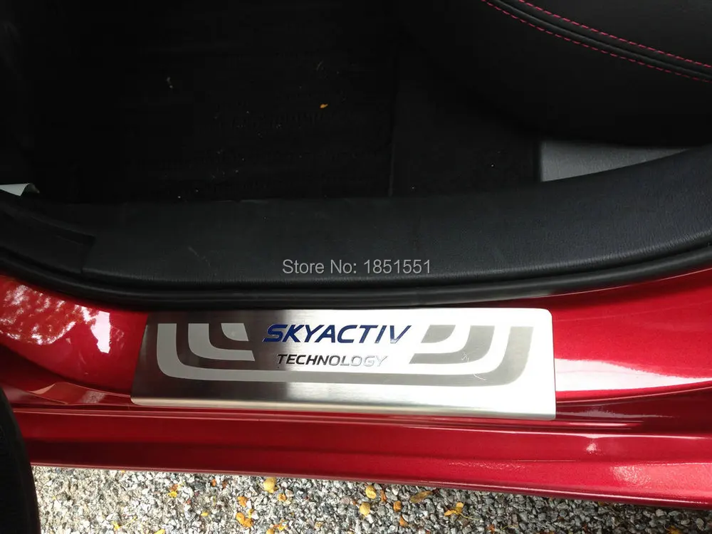 Авто внешний порог плиты Накладка для Mazda 6, нержавеющая сталь