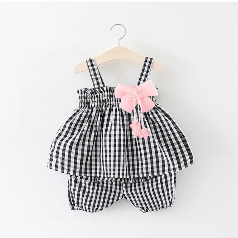 New Born Baby Girls Clothing Sets Princess Dress Tops+Hot short Pants 2 Pcs Kids Outfits Sets 2018 Children Summer Clothes Set (11)