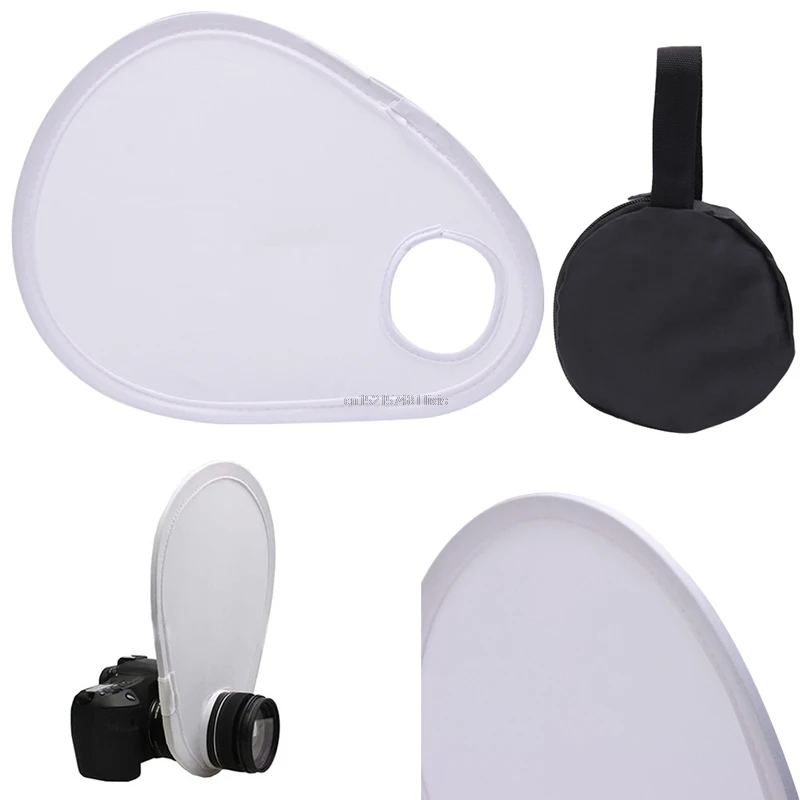 ใหม่ Universal พับการถ่ายภาพแฟลชเลนส์ Diffuser Reflector สำหรับกล้อง ...