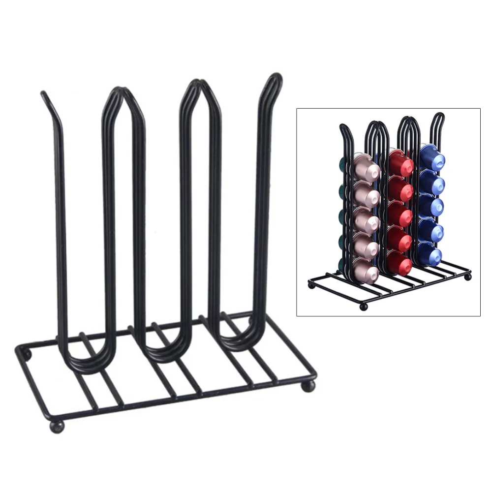 

Coffee Capsules Dispensing Tower Stand Coffee Pod Holder Dispenser Fits Nespresso Capsule Storage Coffee Filter Holder