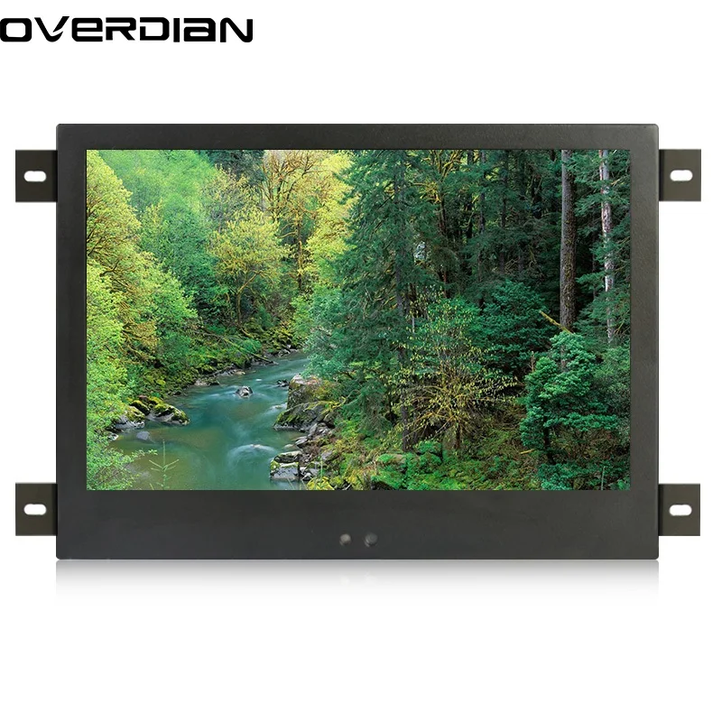 

10.1/10"Industrial Control Monitoring Machines Non-Touch Screen VGA/HDMI/AV/TV interface Metal Shell Embedded Lcd Monitor 16:10