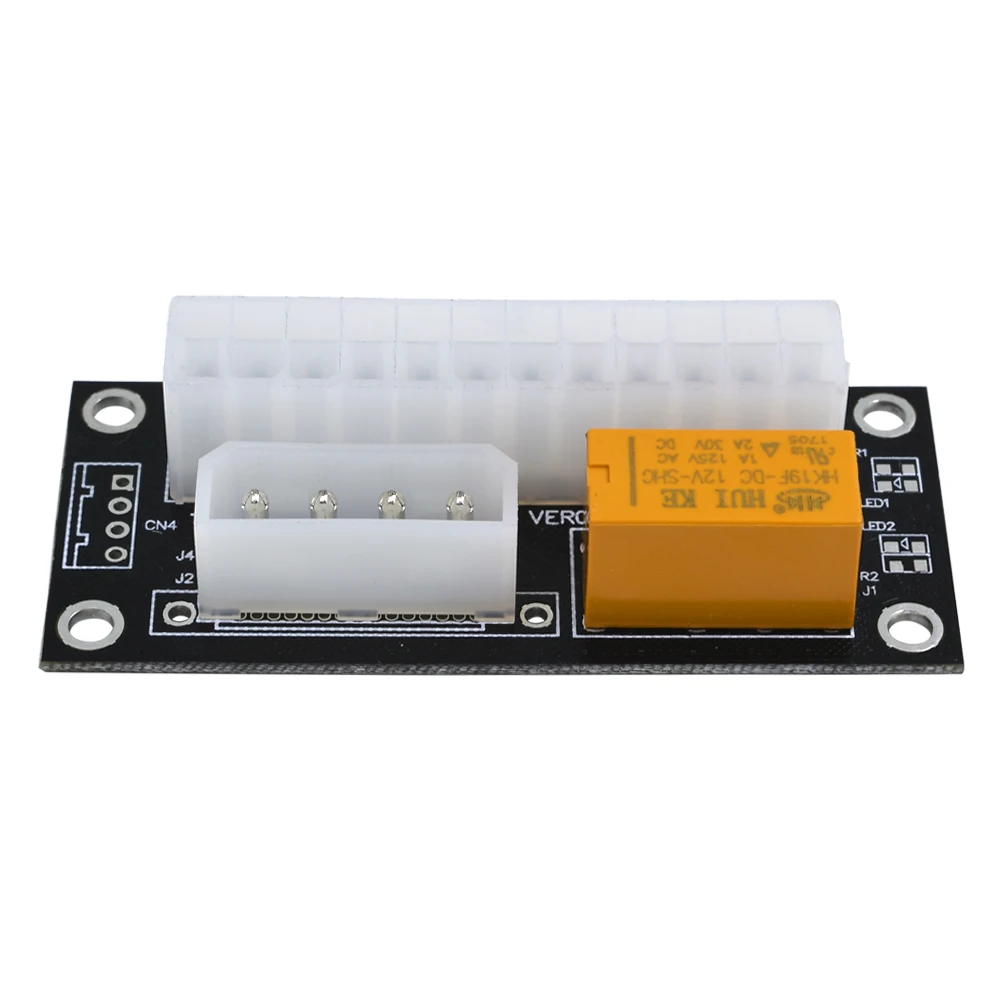 TISHRIC Add2psu Dual Psu Adapter 24Pin ATX To 4Pin Molex Connector Power Supply Sync Starter For Btc Mining Extender Cable Card