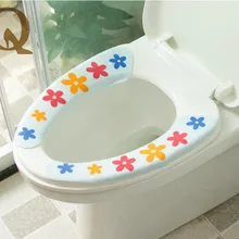 Милое портативное теплое сиденье на унитаз покрытие для коврик для ванной подушка на унитаз прокладки лайкра в форме O-образного Слива удобное сиденье для унитаза