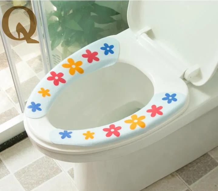 Cute Portable Warmer Toilet Seat Cover for Bathroom Pedestal Pan