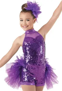 

Children Adult Jazz Dance Latin Dance Costume Feather Shawl Sequins Stage Performance Costume