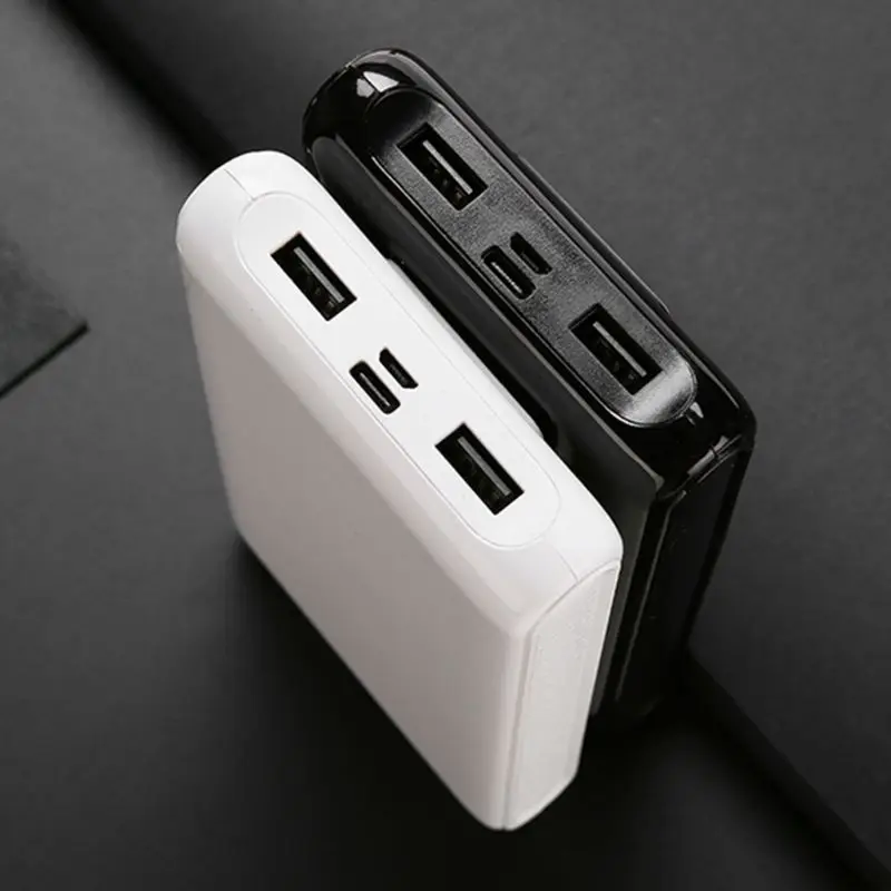 LED Display DIY 6x18650 Case Power Bank Shell Portable External Box Protector 5V 2A Type-C Micro Input LED Display DIY 6x18650 Case Power Bank Shell Portable External Box Protector 5V 2A Type-C Micro Input