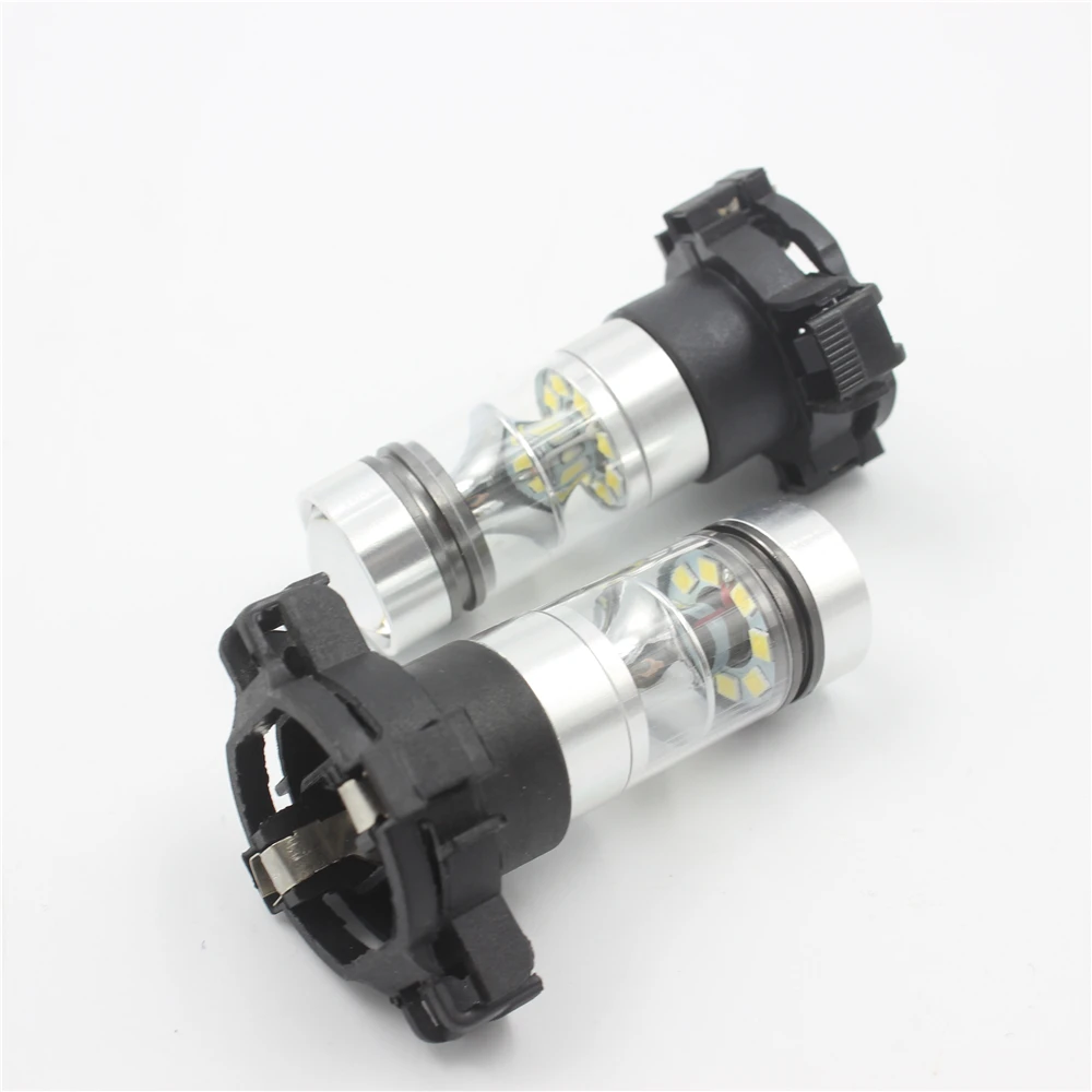Новинка 2 шт. 100 Вт PY24W 5200 S светодиодные лампы белого цвета 20 SMD острый чип