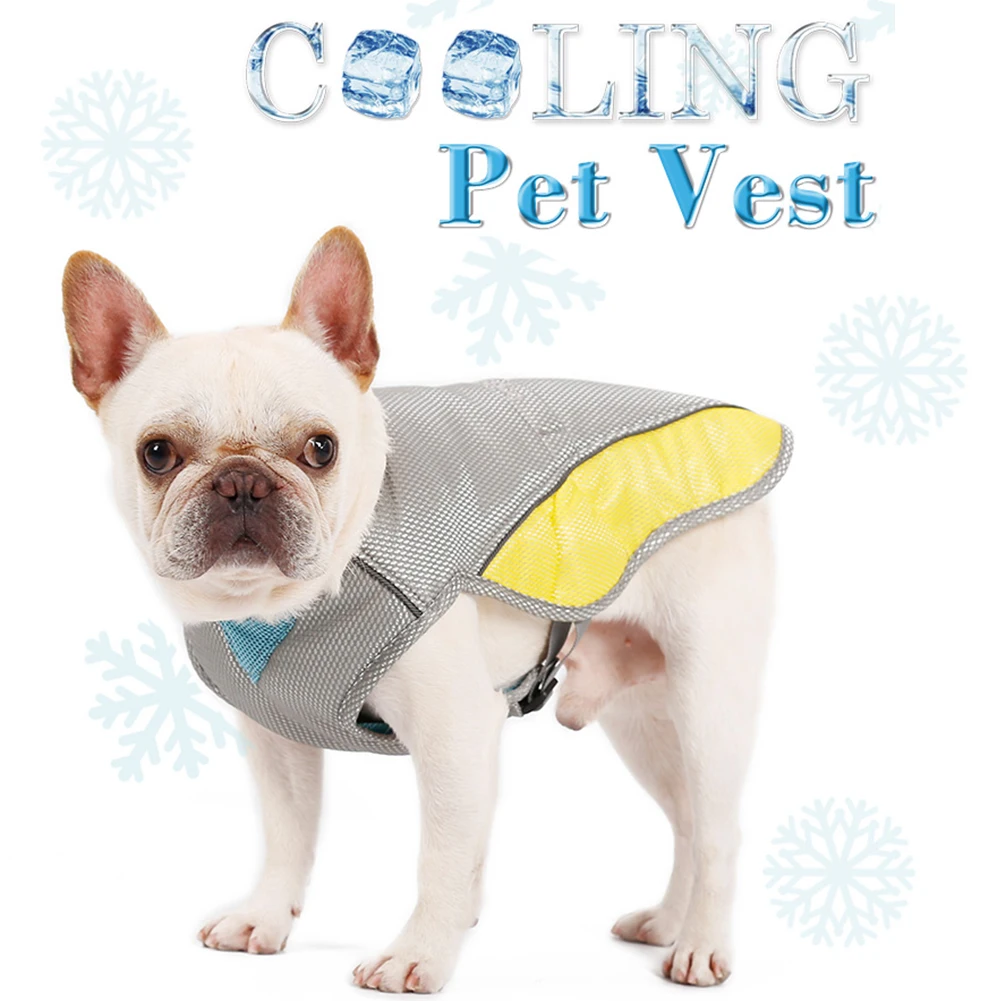 

NACOCO Dog Cooling Vest Breathable Cool Jacket Prevent Heat Stroke Net Park Cotton Summer Outing Anti-UV for Small Medium Dogs